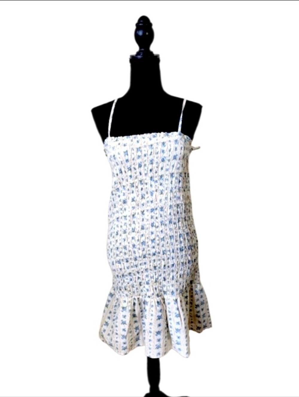 Sim & Sam Elegant Blue Floral Midi Dress